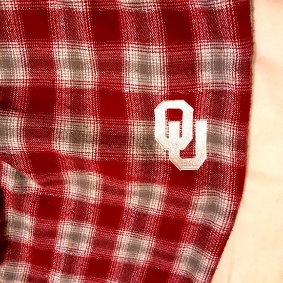 Sideline Plaid Flannel Oklahoma Univ Pants Size M - Picture 6 of 11